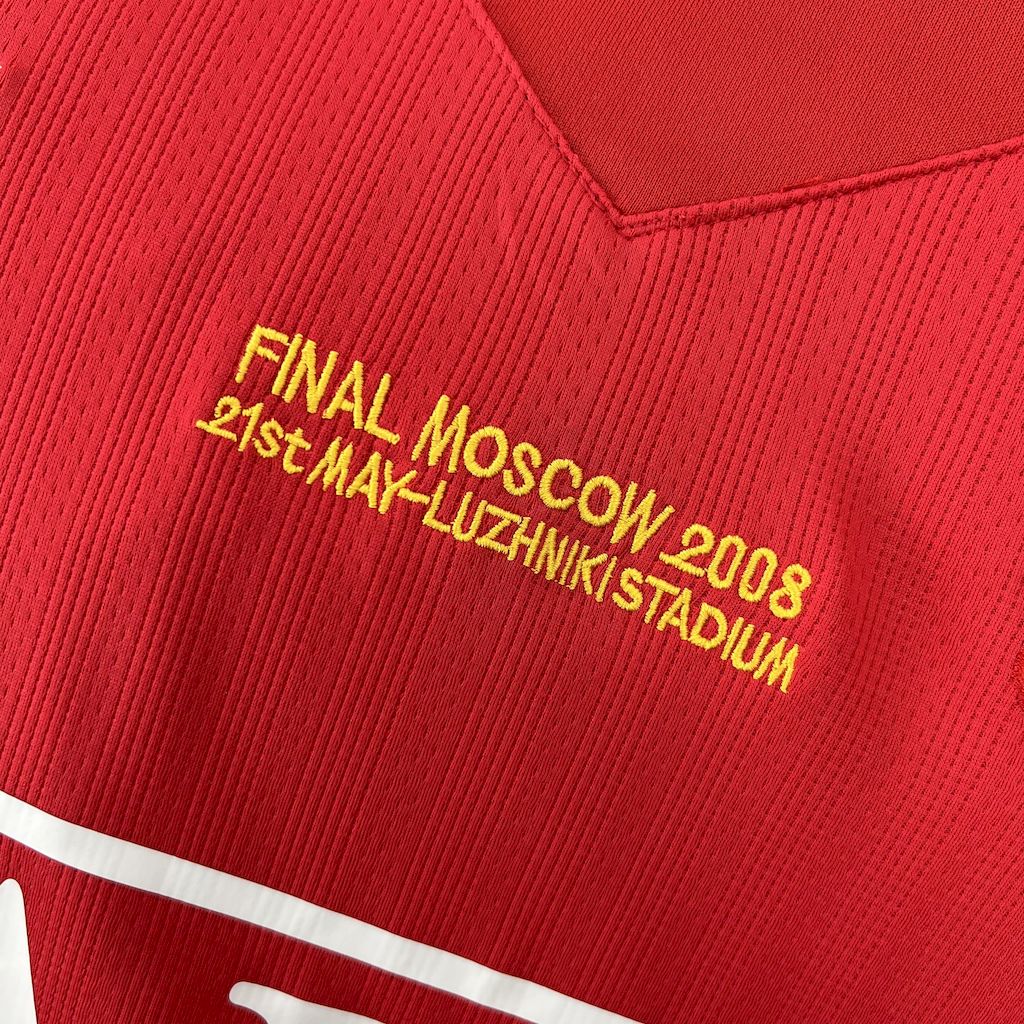 Jersey do Manchester United Long sleeveRetrô 2007/08 Home UCL