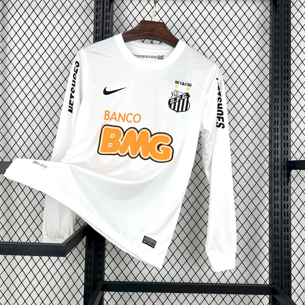 Camiseta Santos Manga Longa Retrô 2011/12 Home