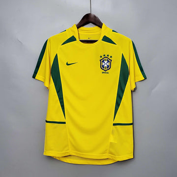 Camiseta Retrô Seleção Brasil 2002/02 Home