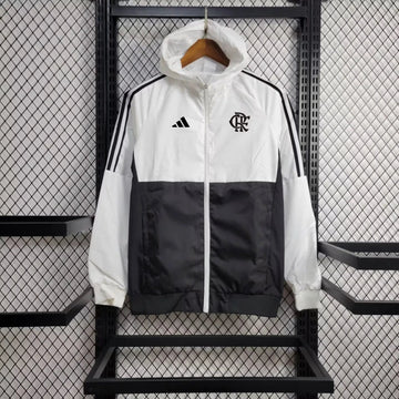 Windbreaker Flamengo 24/25 - Branco e Preto