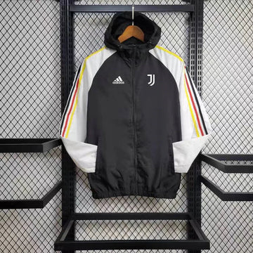 Windbreaker Juventus 24/25 - Preto e Branco