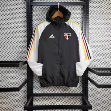 Windbreaker São Paulo 24/25 - Preto e Branco