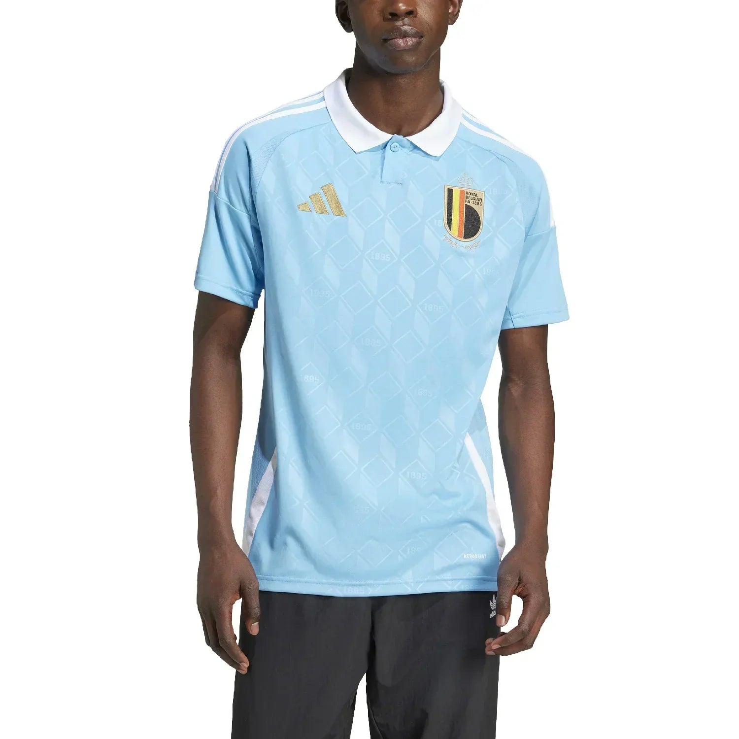 Camiseta Bélgica Away 24/25 s/n° Torcedor Adidas Masculino - Azul celeste