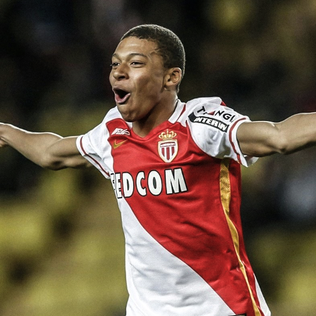 Jersey Mbappé Monaco 16-17 Legend