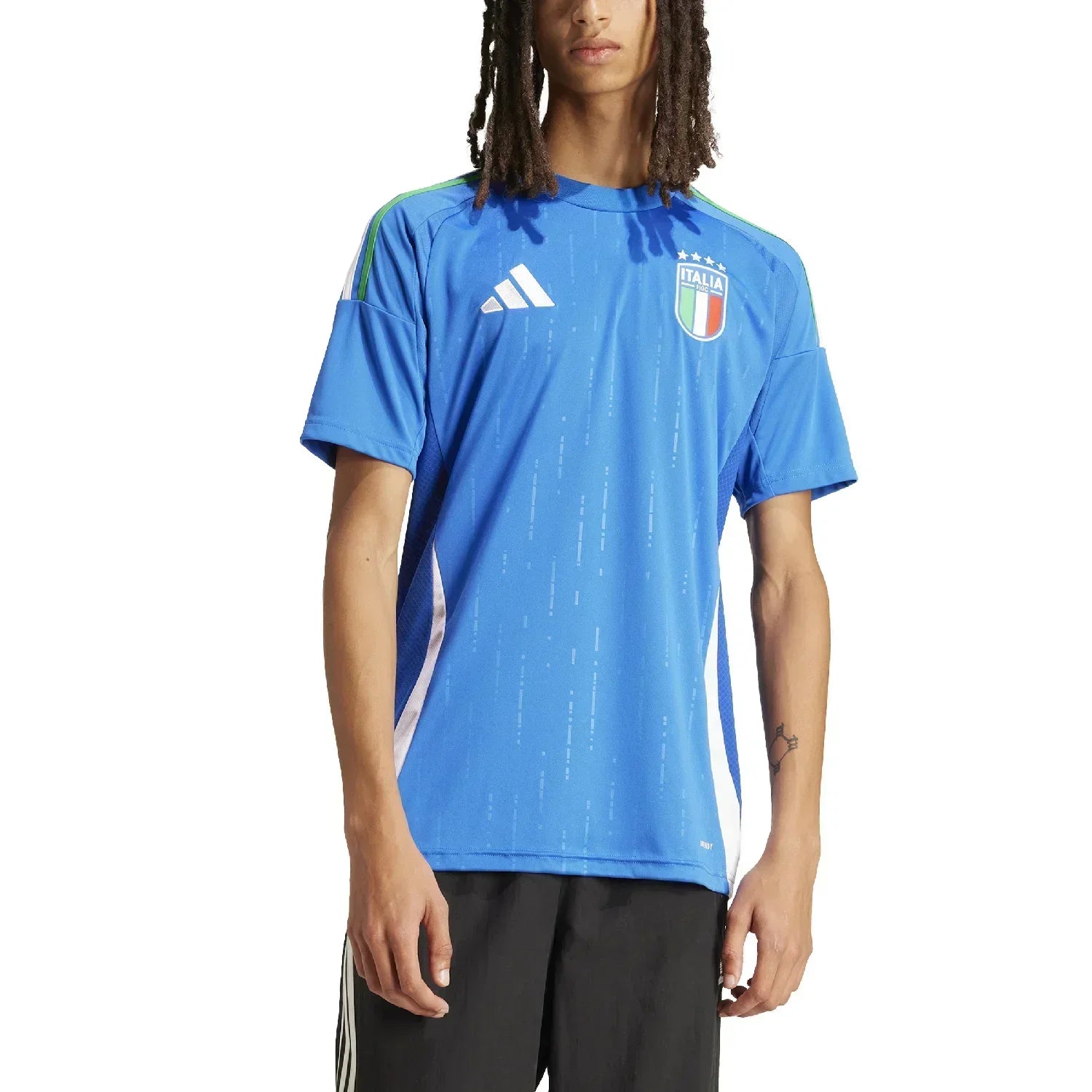 Camiseta Itália Home 24/25 s/n° Torcedor Adidas Masculino - Azul