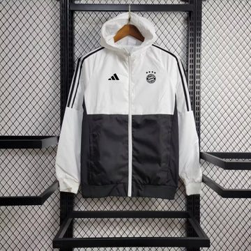 Windbreaker Bayern de Munique 24/25 - Branco e Preto