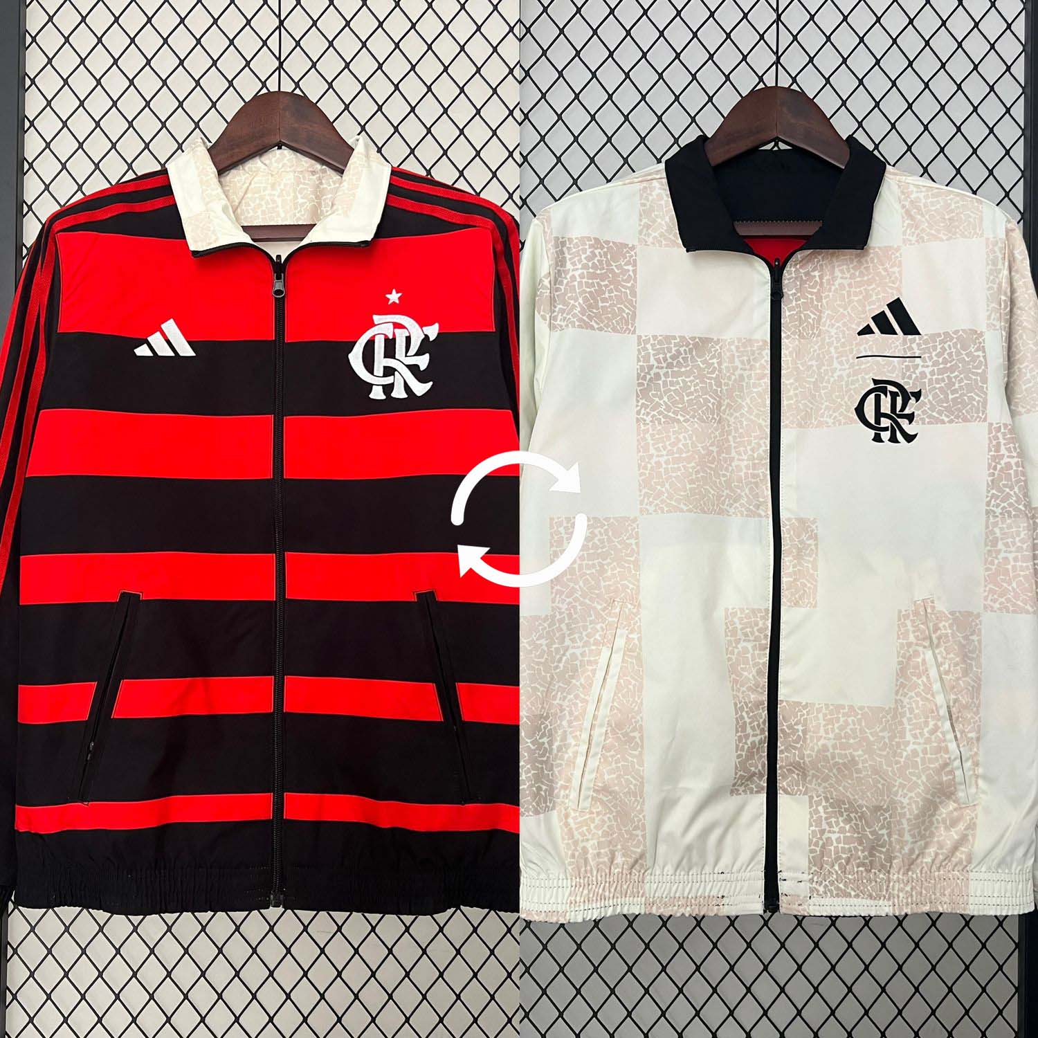 Windbreaker Flamengo - Preto e Vermelho