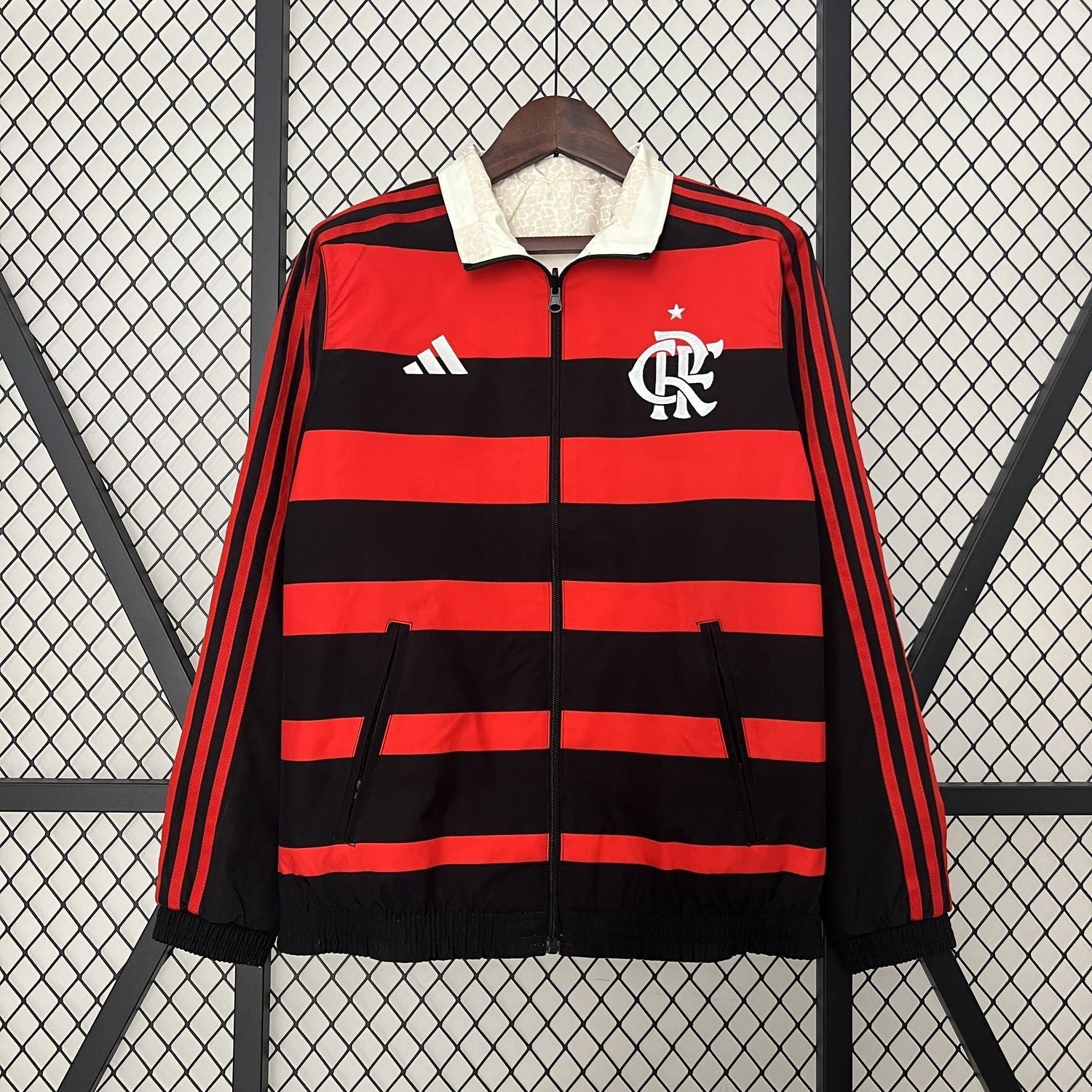 Windbreaker Flamengo - Preto e Vermelho
