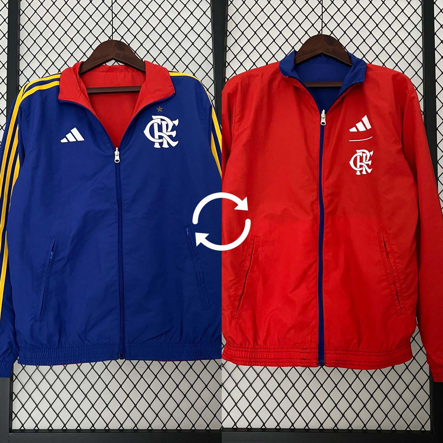 Windbreaker Flamengo - Azul e Vermelho