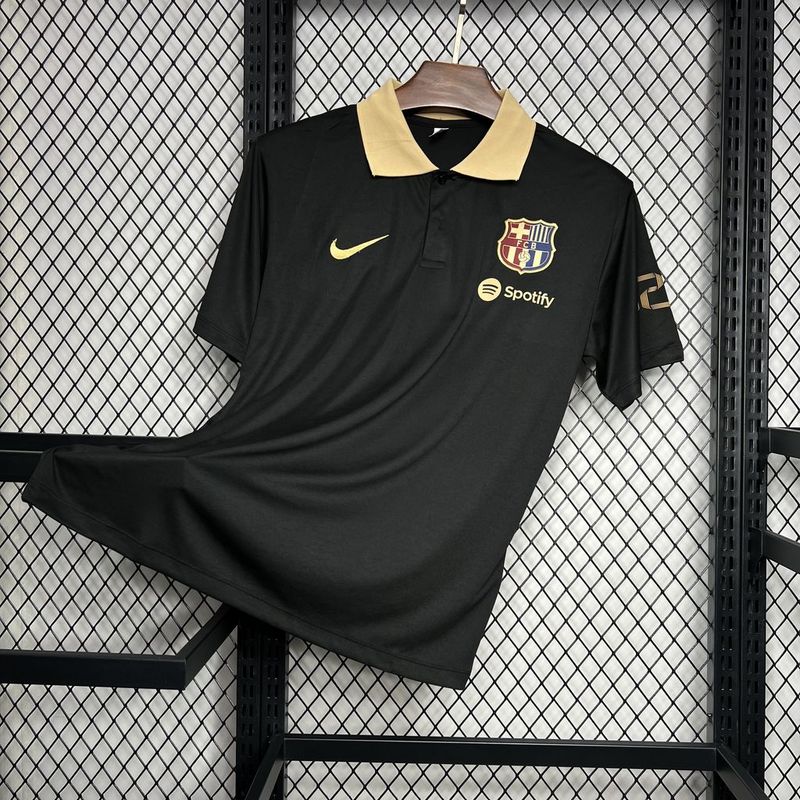 Camiseta Barcelona Polo 24/25 - Preto