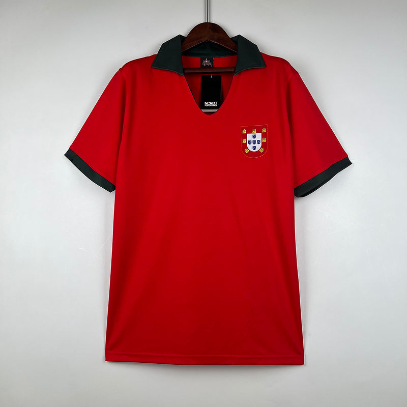 Camiseta Portugal Retrô 1972 Vermelho