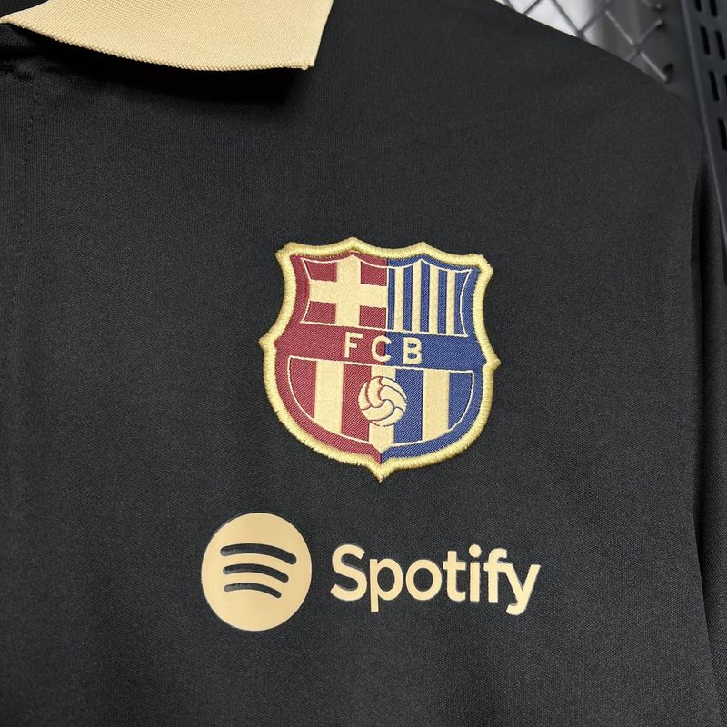 Camiseta Barcelona Polo 24/25 - Preto