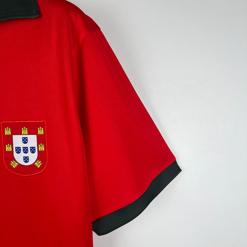 Camiseta Portugal Retrô 1972 Vermelho
