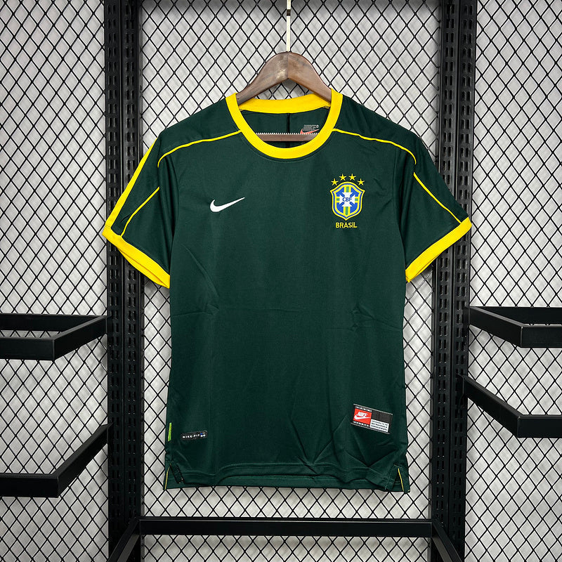 Camiseta Brasil Goleiro Retro 1997/98 Verde