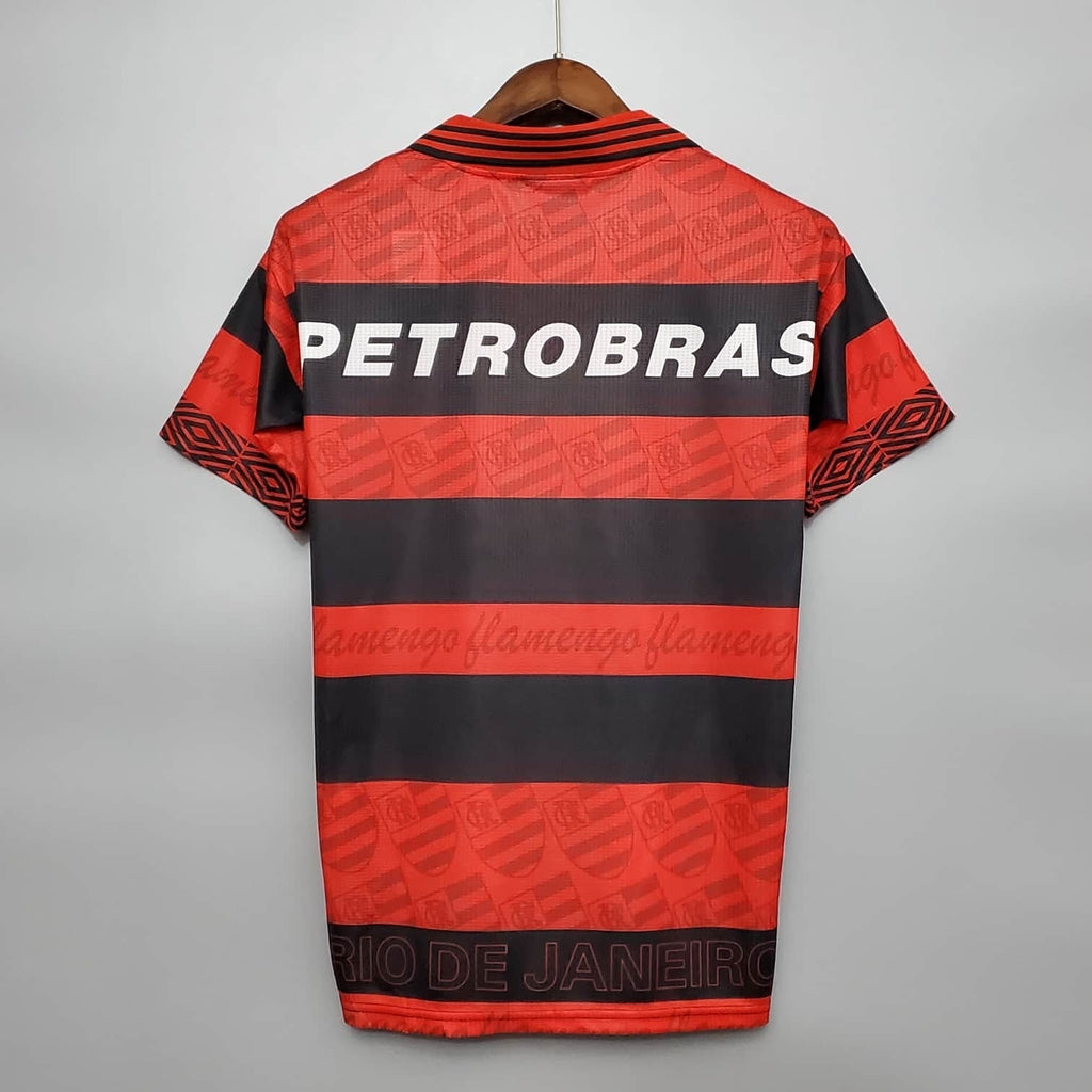 Camiseta Flamengo Retrô 1995 Vermelha e Preta