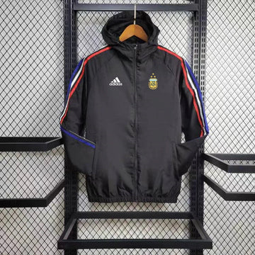 Windbreaker Argentina 24/25 - Preto e Vermelho