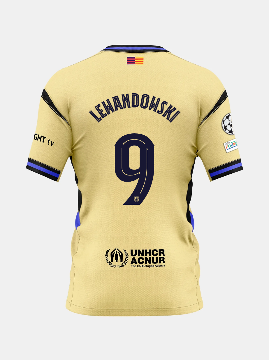 Jersey Away FC Barcelona 25/26 #9 LEWANDOWKSI